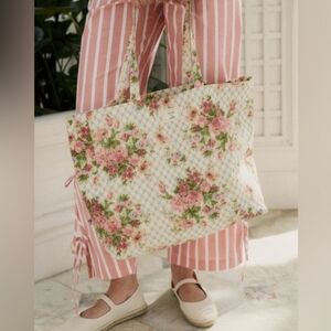 Brand New Sezane X Andion Floral Tote Bag